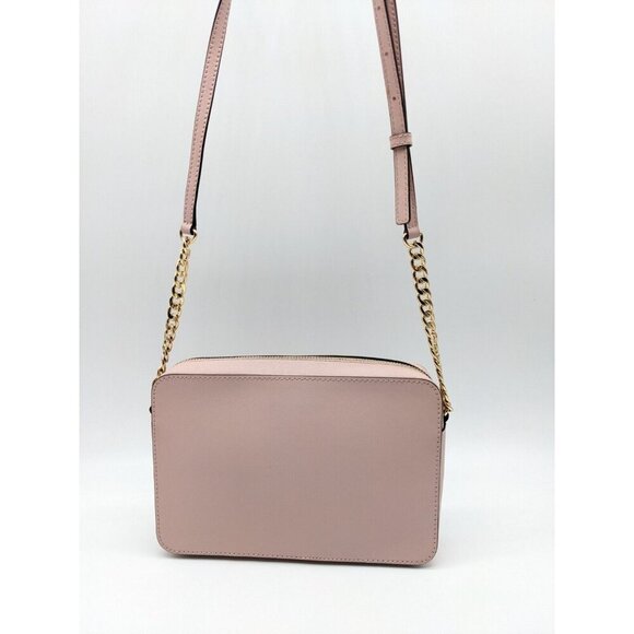 MICHAEL KORS Jet Set East West saffiano faux-leather large crossbody bag - PINK - Picture 8 of 11